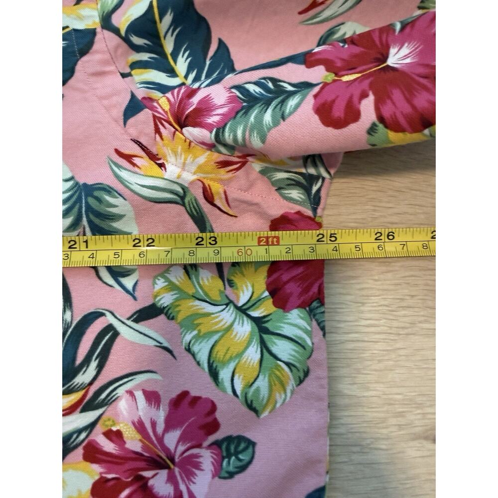 Ralph Lauren Shirt Men’s XL Pink Tropical Hawaiian Floral Button Front Cotton - Picture 10 of 12